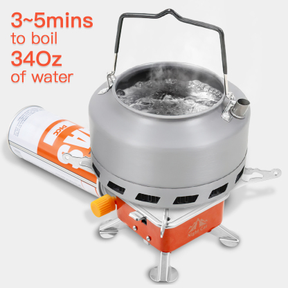 Night Cat Backpacking Stove Portable: Camping Gas Stove Foldable Mini Collapsible