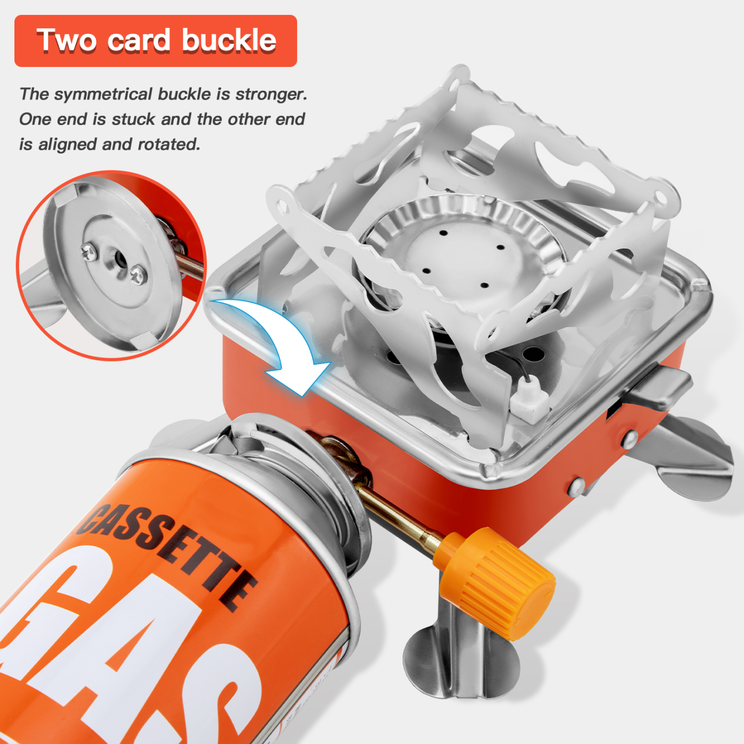 Night Cat Backpacking Stove Portable: Camping Gas Stove Foldable Mini Collapsible