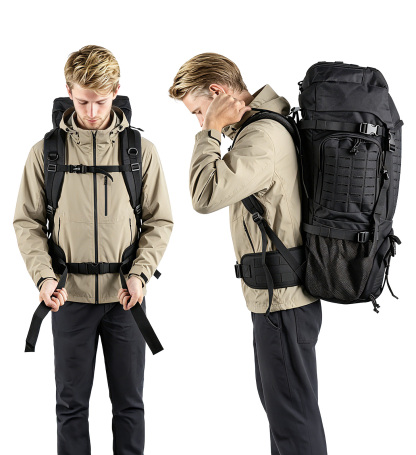 Night Cat Tactical Backpack 70L Durable: Zipper Withstands 5000+ Openings