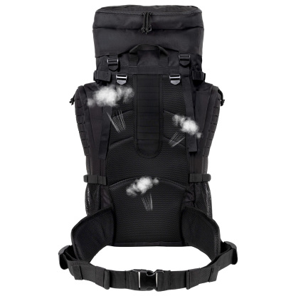 Night Cat Tactical Backpack 70L Durable: Zipper Withstands 5000+ Openings