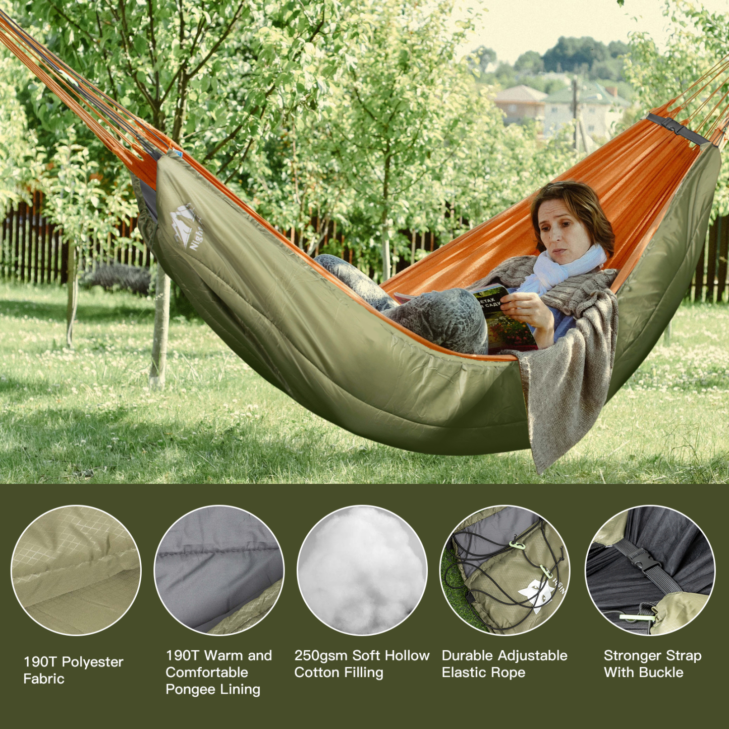 Night Cat Hammock Underquilts Sleeping Bag