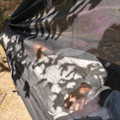Night Cat Camping Hammock Tent: Outdoor Hammock with Mosquito Net and Tarp Waterproof and Lightweight for 1 Person for Wild Travel