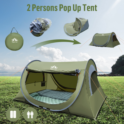 Night Cat Pop Up Tent 1 Person: Waterproof Camping Tent Easy Setup for Picnic Festival in Park Backyard