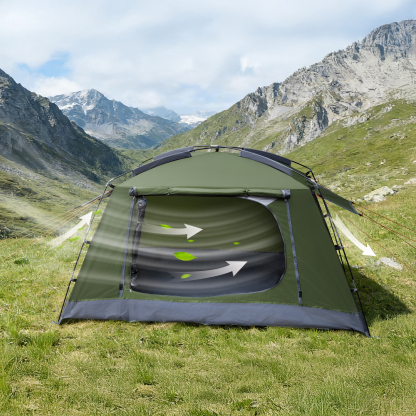 Night Cat Tent for 1 2 People Camping: Lightweight and Waterproof Dome Tent for 3 Seasons Ideal for Backpacking Hiking Outdoor Festivals