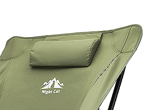 Night Cat High-Back Camping Chair: Lightweight Comfortable Backpacking Chair with Head Support and Anti-Sinking Feet for Hiking Lawn Mountain 330 LBS Green