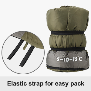 Night Cat Camping Sleeping Bag for Adults Portable Lightweight Backpacking Hiking Traveling Indoor Outdoor Temperature 5-15℃ Switch to a Quilt or Blanket
