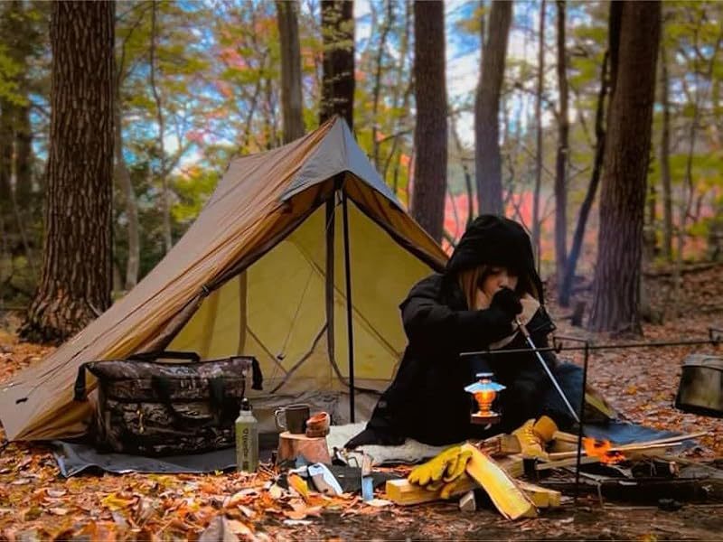 Night Cat Backpacking Tent Ultralight Waterproof Professional Hiking Tent for 2 Person Ground Tent Heavy Rain Waterproof Trekking Pole Not Included