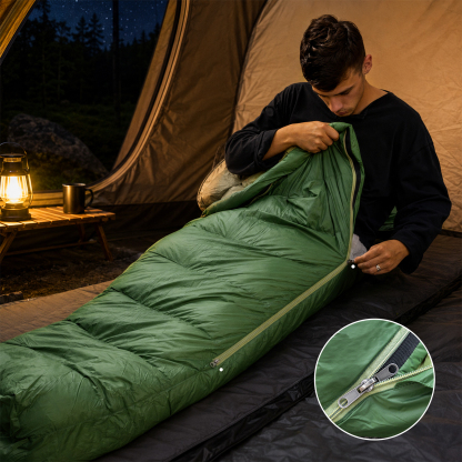 Night Cat Sleeping Bag for Camping: 550 Fill Power Mummy Down Sleeping Bag for Backpacking