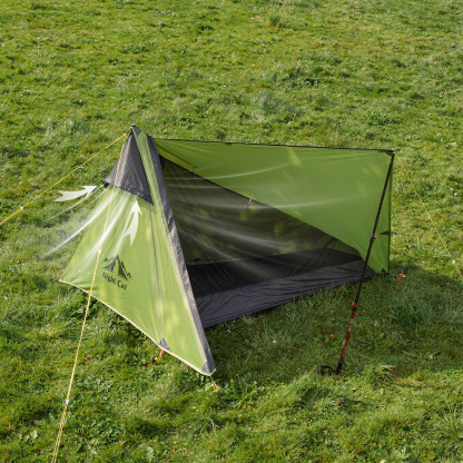 Night Cat 1 Man Ultralight Tent: Waterproof Lightweight PU5000MM Tent Silnylon 15D 1.1kg 1 Person for Camping Backpacking Hiking