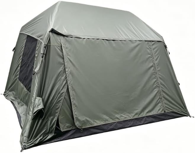 Night Cat Inflatable Camping Tent:Large Blow Up Tents for Camping Easy Set up for 4 Person Waterproof with Mesh Windows