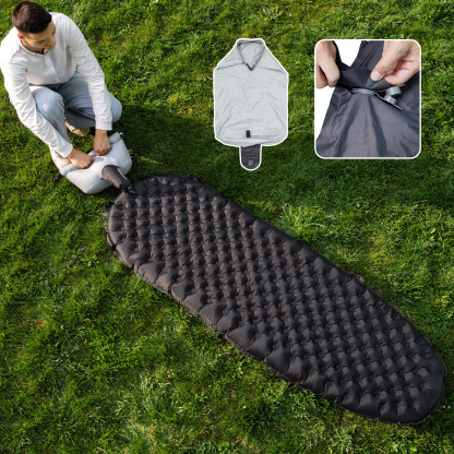 Night Cat Camping Sleeping Pad: 9 R-Value 4" Thick Insulated Backpacking Sleeping Pad with Pump Sack Lightweight Mat for Adult