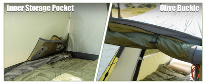 Night Cat Cabin Tent with Vestibule: 3 Persons Pop Up Camping Tent Double Layers Easy Quick Setup Waterproof