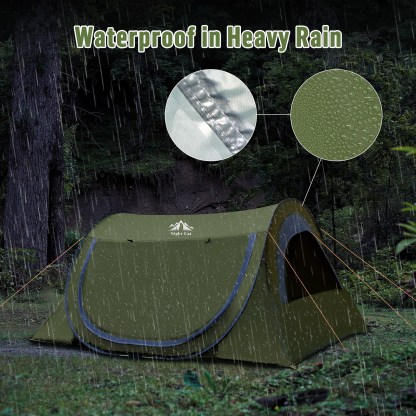 Night Cat Pop Up Tent 1 Person: Waterproof Camping Tent Easy Setup for Picnic Festival in Park Backyard
