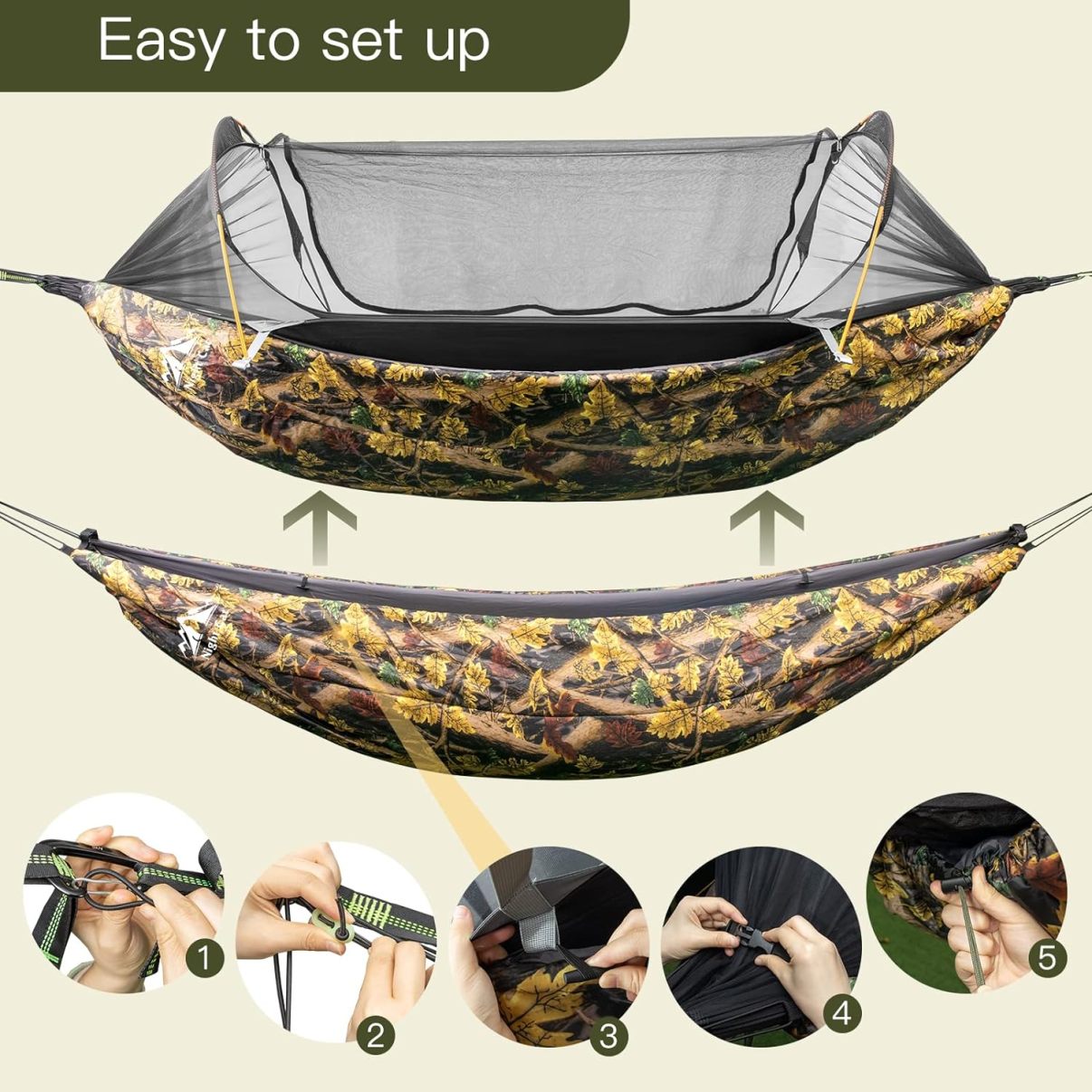 Night Cat Hammock Tent with Storage Pocket for Sleeping Pad Combo Set