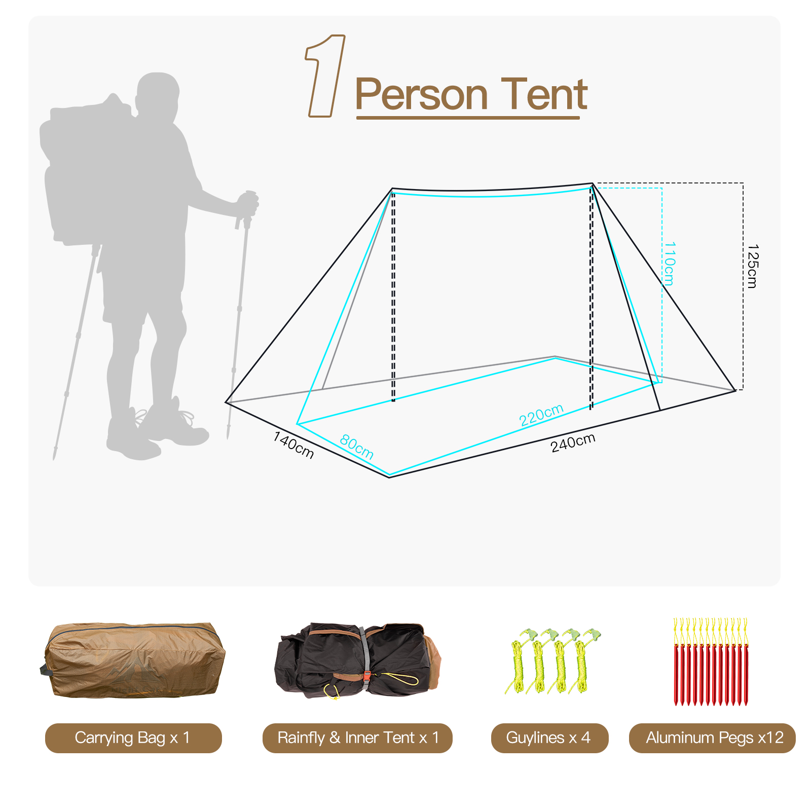 Best Lightweight Waterproof Backpacking Tent for Sale