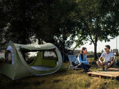Night Cat Pop Up Tent 1 Person: Waterproof Camping Tent Easy Setup for Picnic Festival in Park Backyard