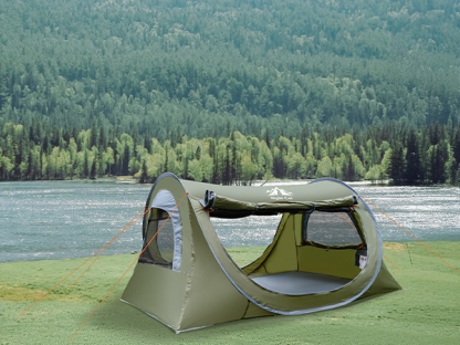 Night Cat Pop Up Tent 1 Person: Waterproof Camping Tent Easy Setup for Picnic Festival in Park Backyard