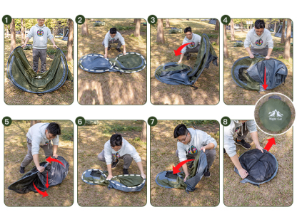 Night Cat Pop Up Tent 1 Person: Waterproof Camping Tent Easy Setup for Picnic Festival in Park Backyard
