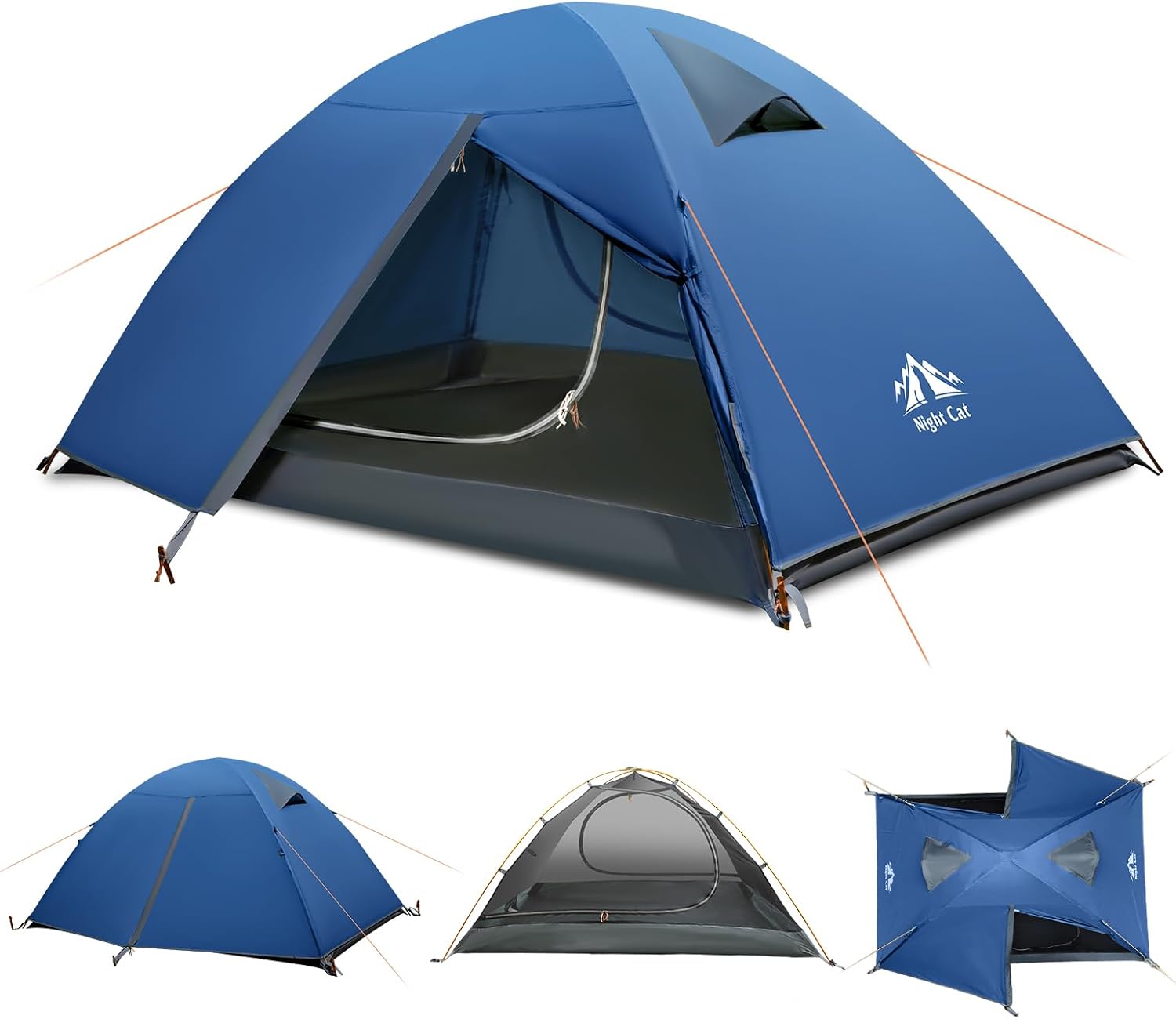 リテン　liten Bonding Tent Coat Vol.2 Navy Night Cat Backpacking Tent 2 Persons with Aluminium Pole Double
