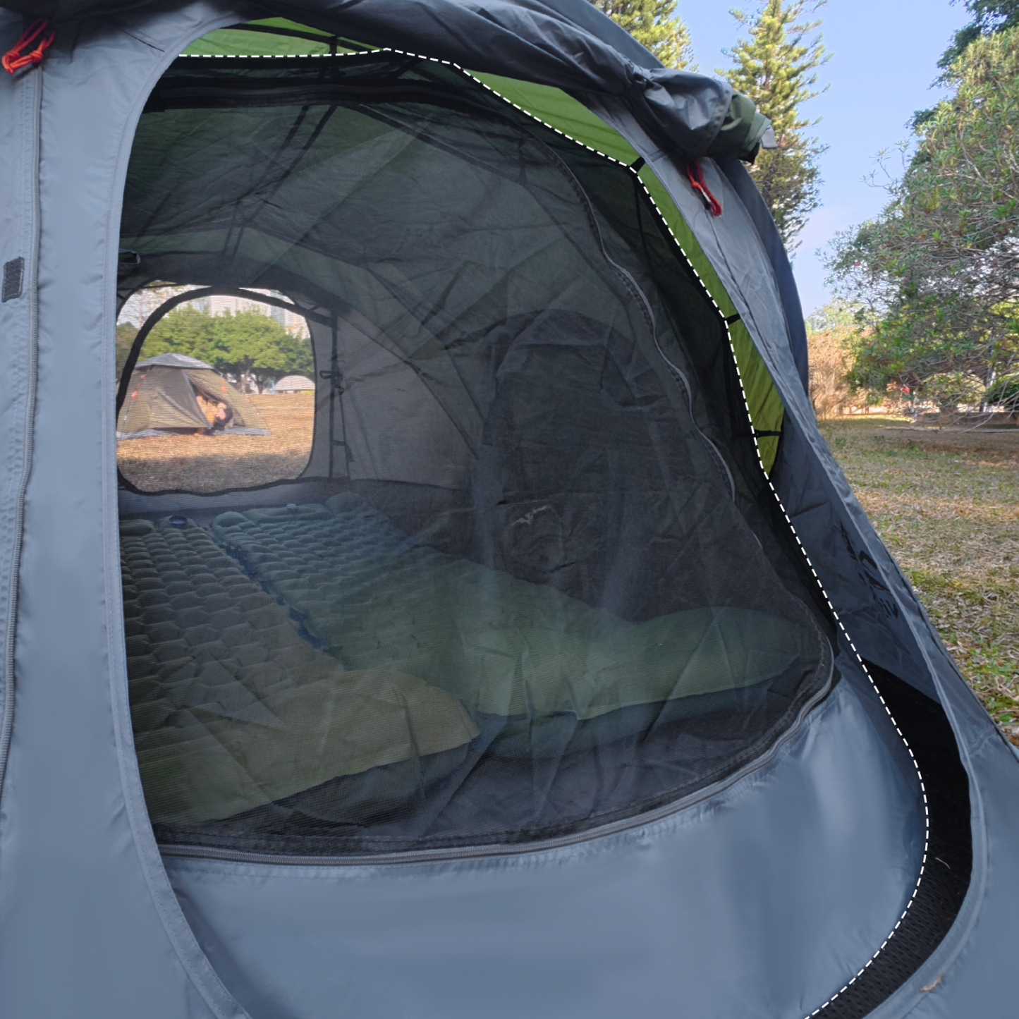 Night Cat Pop-up Camping Tent: Upgrade 2 Person Pop Out Tent Waterproof Instant Easy Setup Family Tent