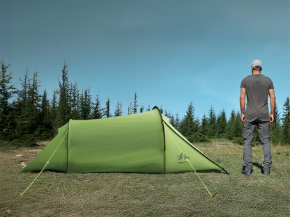 Night Cat 1 Person Tunnel Tent: Ultralight Backpacking Tent Waterproof for Camping Travel Wild