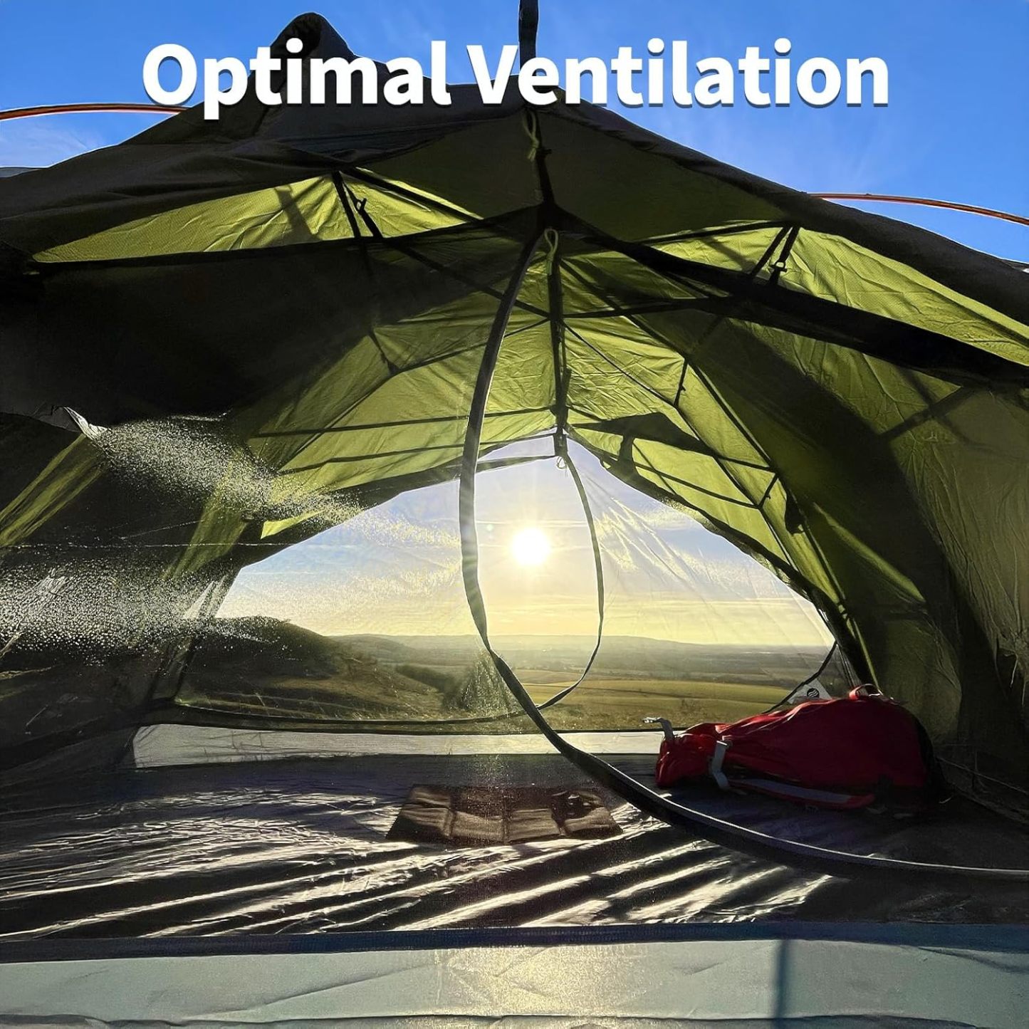 Night Cat Backpacking Tents 2 Persons with Separated Rainfly Aluminium Pole