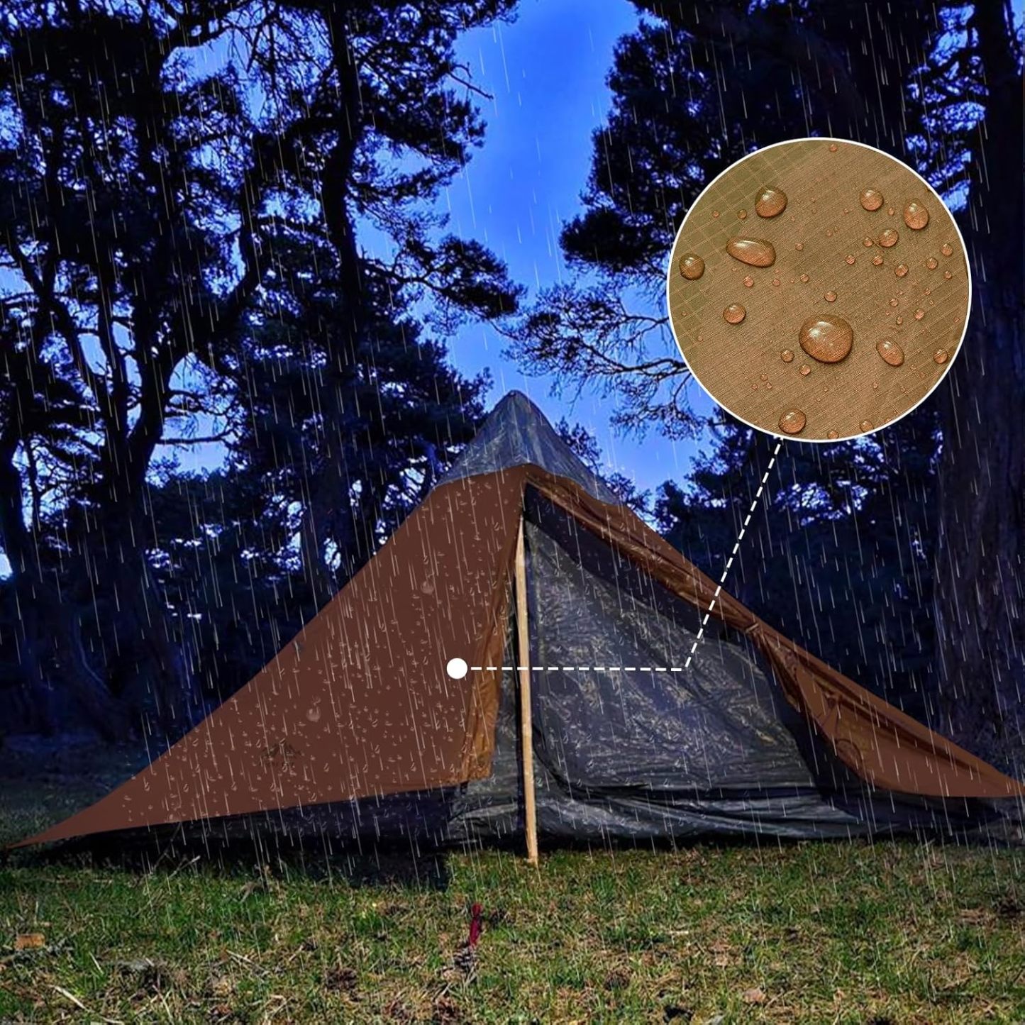 Night Cat Ultralight Tent with Collapsible Trekking Pole for Professional Backpacker Hiker
