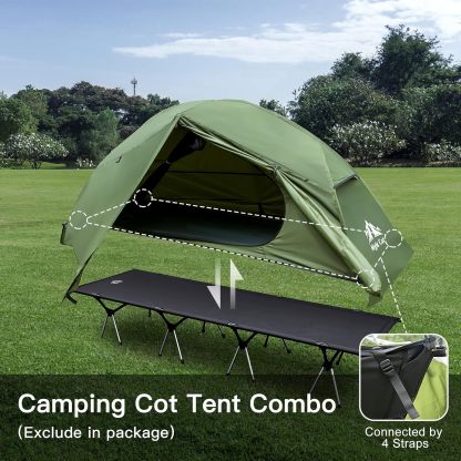 Night Cat 1-Person Camping Tent: Lightweight Waterproof Hiking Tent for Adult(cot is excluded)
