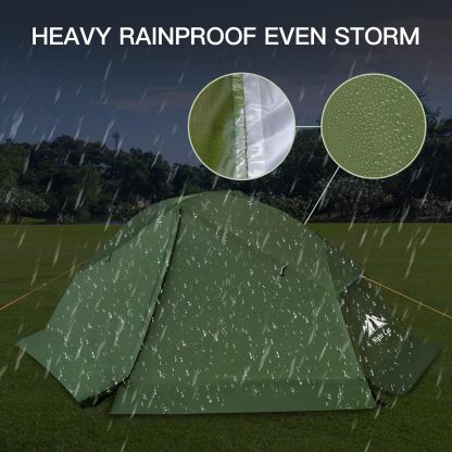 Night Cat 1-Person Camping Tent: Lightweight Waterproof Hiking Tent for Adult(cot is excluded)