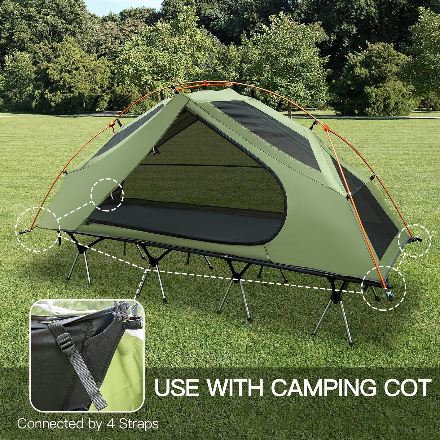 One man tent cot best sale