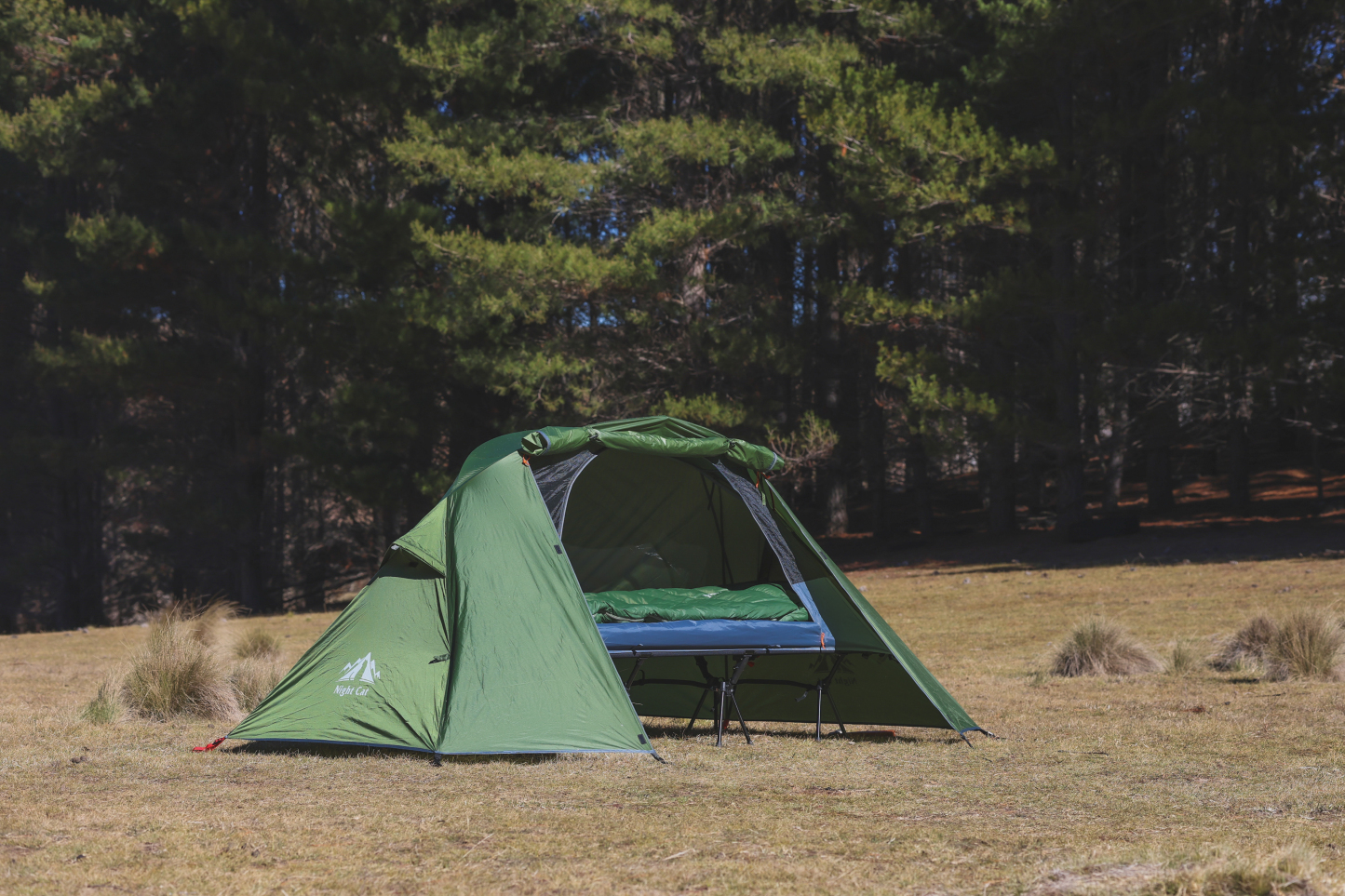 Night Cat Cot Tent Combo: 1 Person Off-Ground Tent for Camping with Vestibule Waterproof 87x28''/32''x40in