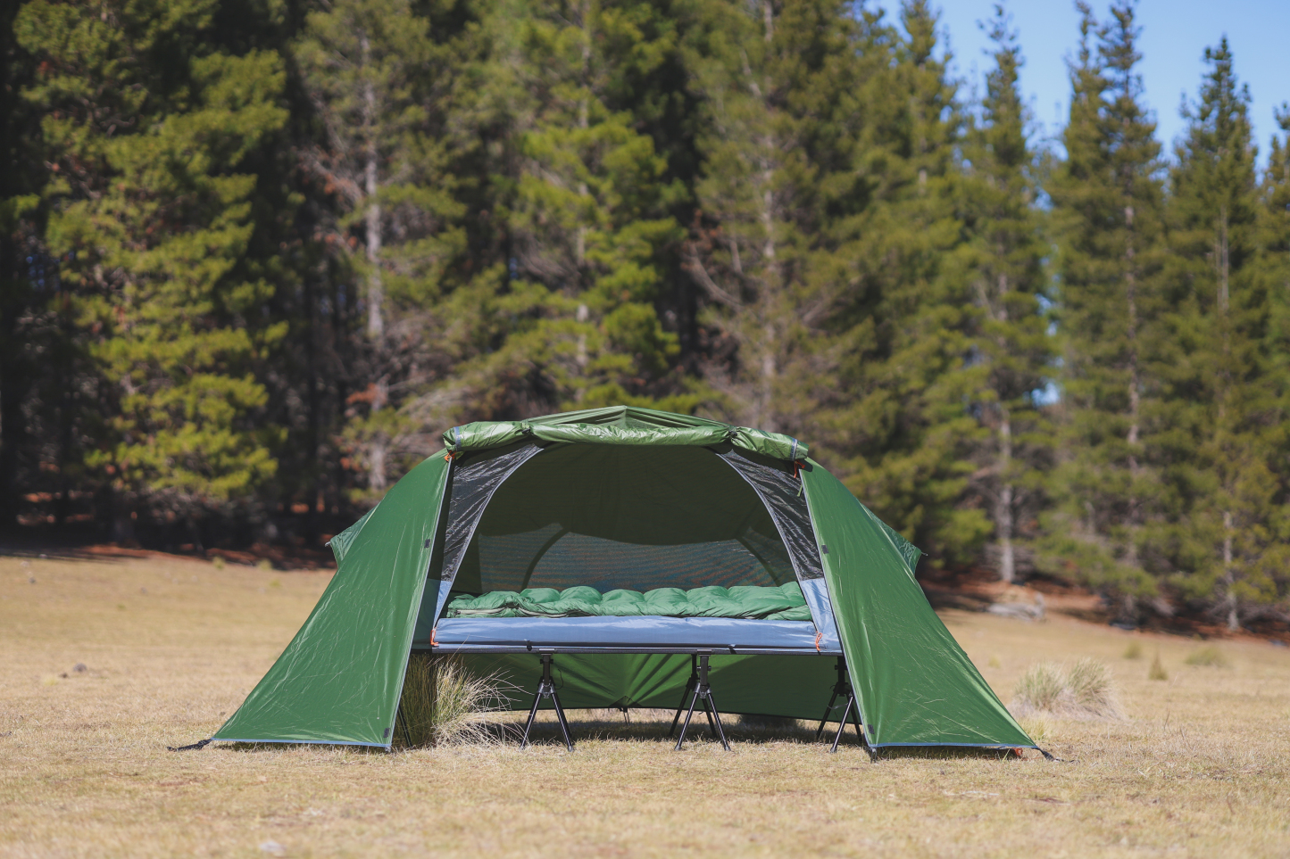 Night Cat Cot Tent Combo: 1 Person Off-Ground Tent for Camping with Vestibule Waterproof 87x28''/32''x40in