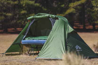 Night Cat Cot Tent Combo: 1 Person Off-Ground Tent for Camping with Vestibule Waterproof 87x28''/32''x40in