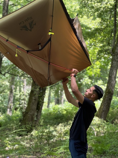 Night Cat 1 Man Tent Ultralight: Backpacking Tent 1  Person Waterproof Lightweight for Camping Trekking Hike Outdoor