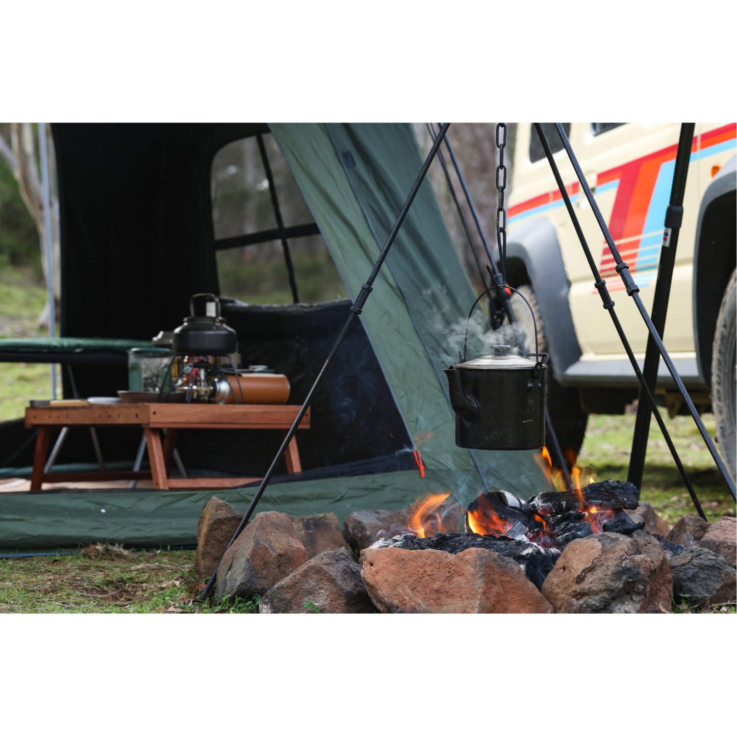 Night Cat Blackout Cabin Tent: 4 Person Pop Up Camping Tent with Vestibule & Rainfly Waterproof Instant Easy Setup Family Tent