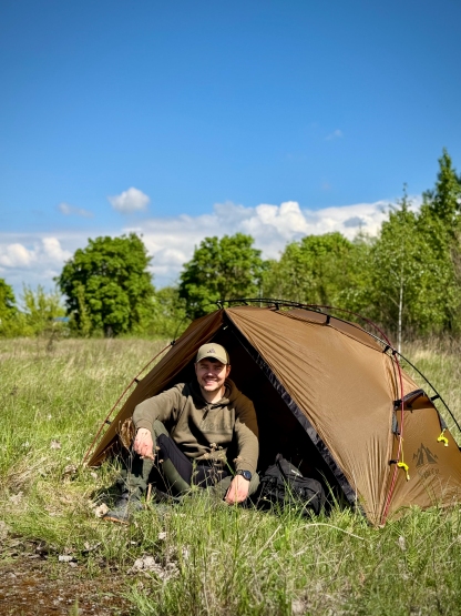 Night Cat 1 Man Tent Ultralight: Backpacking Tent 1  Person Waterproof Lightweight for Camping Trekking Hike Outdoor