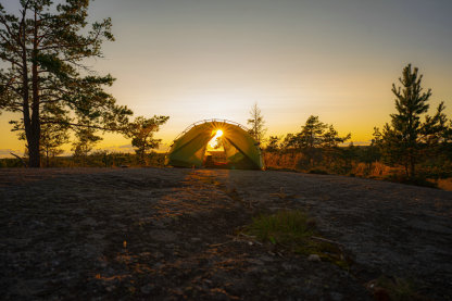 Night Cat 1 Man Tent Ultralight: Backpacking Tent 1  Person Waterproof Lightweight for Camping Trekking Hike Outdoor