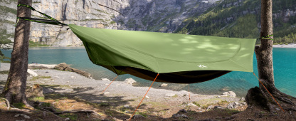 Night Cat Camping Hammock Tent: Lightweight Portable 4 in 1 Hammock with Rain Tarp and Mosquito Net for Hiking Jungle Outdoor