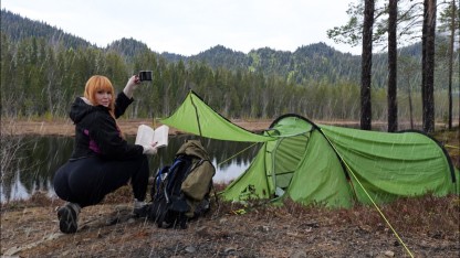 Night Cat 2 Person Tunnel Tent: Ultralight Backpacking Tent Waterproof for Camping Travel Wild