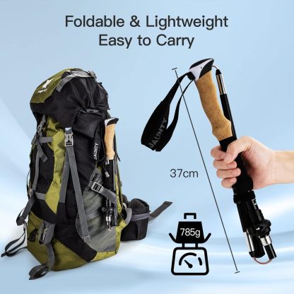 Night Cat Ultralight Tent with Collapsible Trekking Pole for Professional Backpacker Hiker 