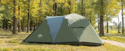 Night Cat Cabin Tent with Vestibule: 3 Persons Pop Up Camping Tent Double Layers Easy Quick Setup Waterproof