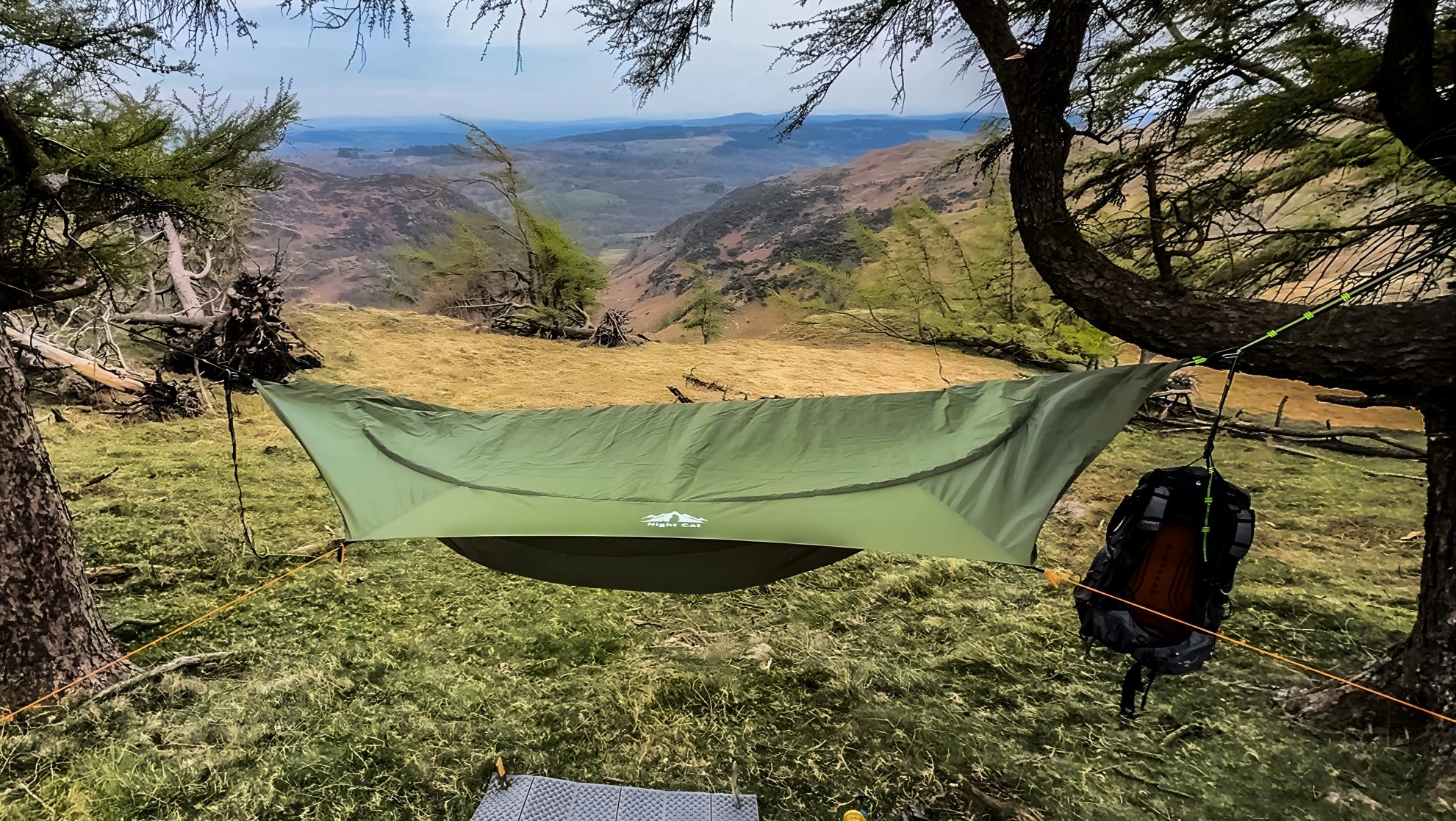Night Cat Camping Hammock Tent: Lightweight Portable 4 in 1