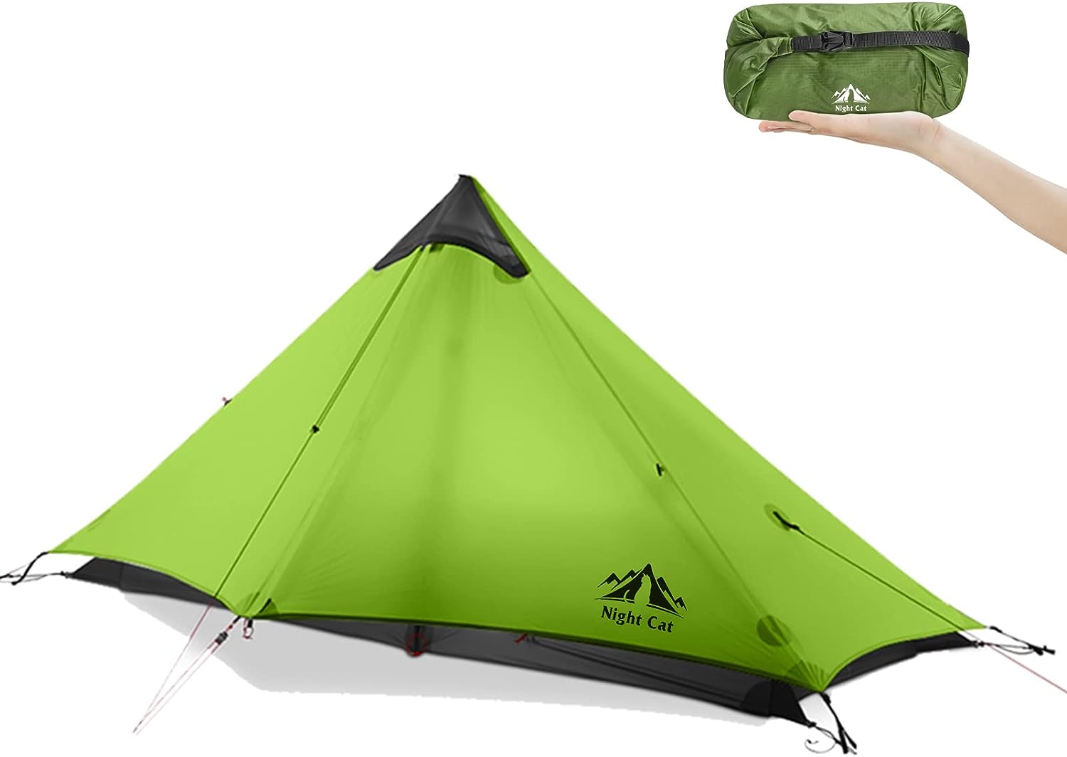 Night Cat Ultralight Tent 1 Person for Professional Backpacker Hiker