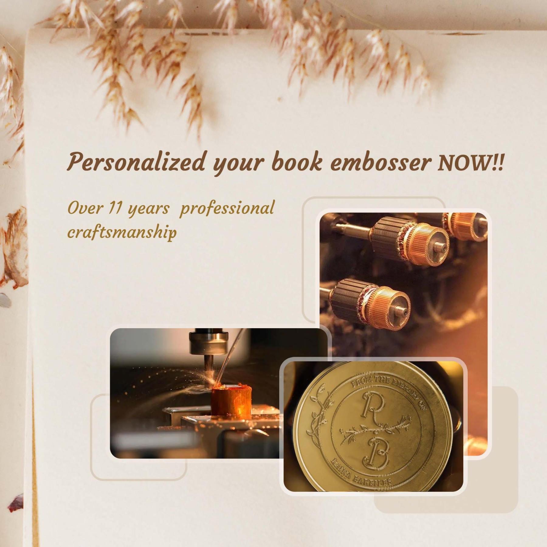 Custom Library Embosser Book Embosser Stamp