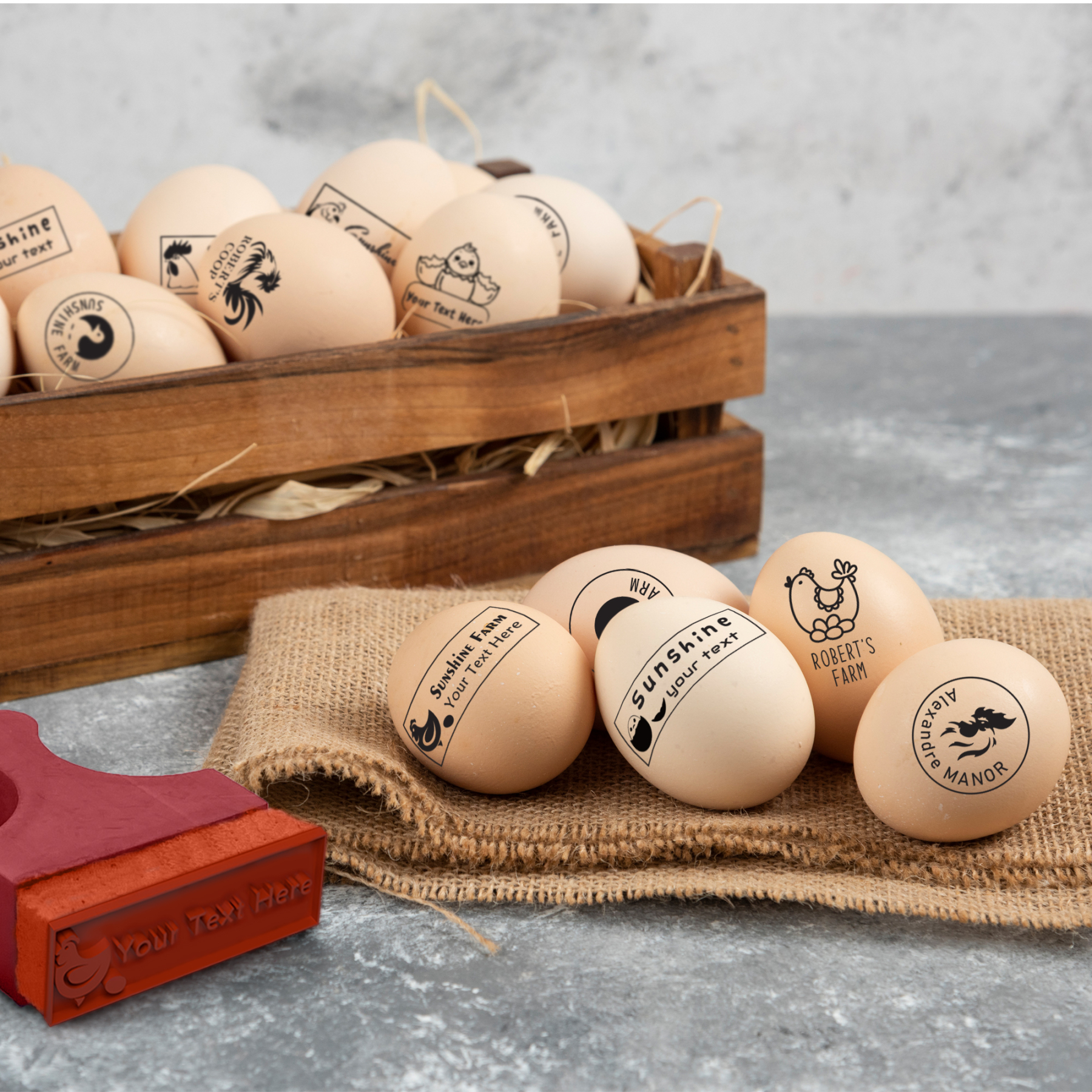 Custom Egg Stamp