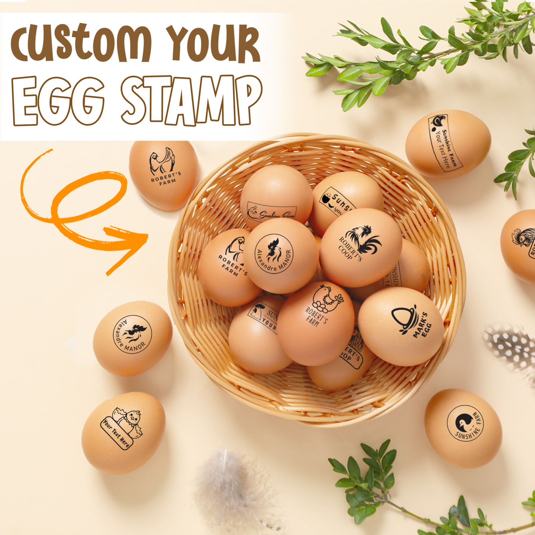 Custom Egg Stamp