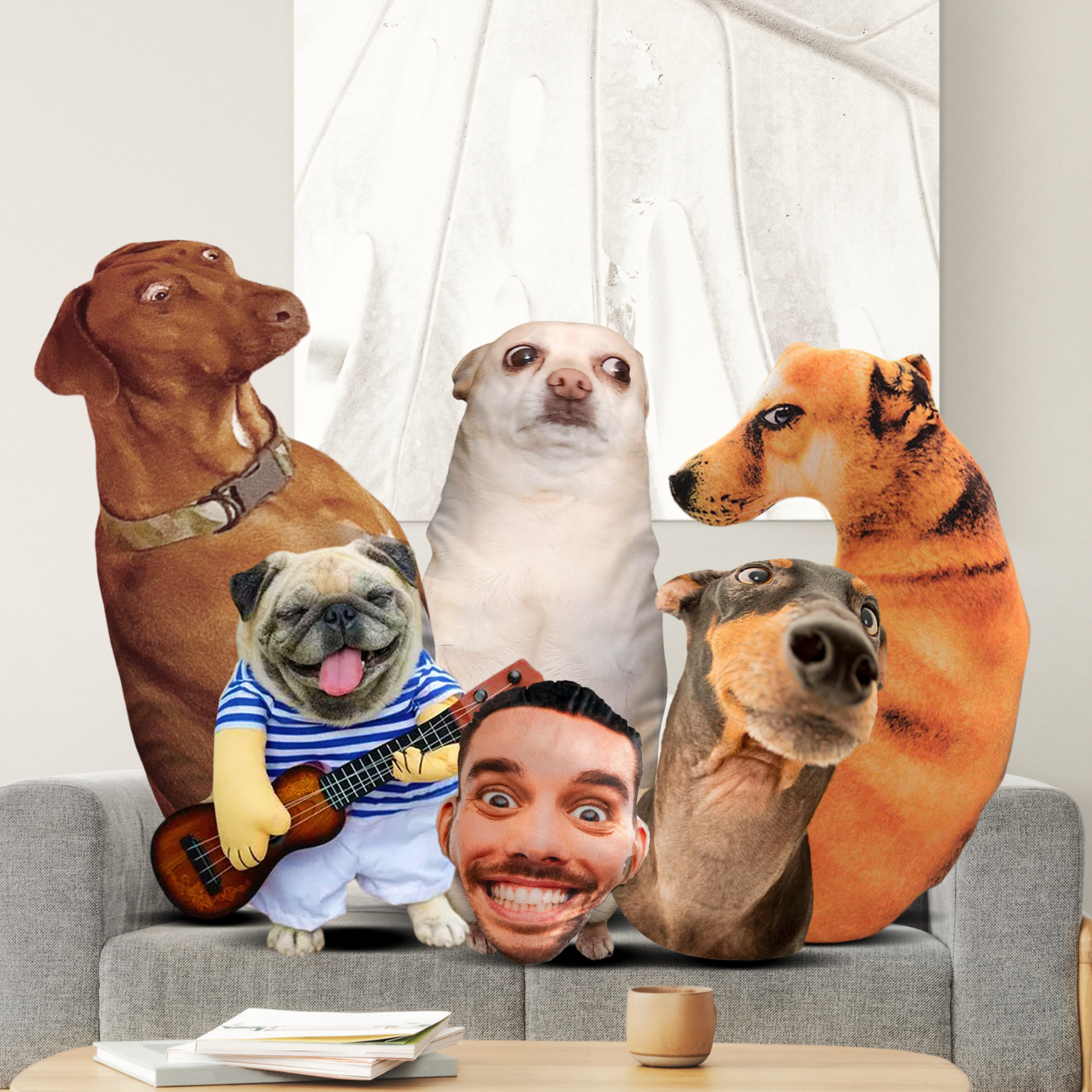 Custom Ugly Pet Pillow from Photo - Funny Dog Pillow Cat Pillow with Picture