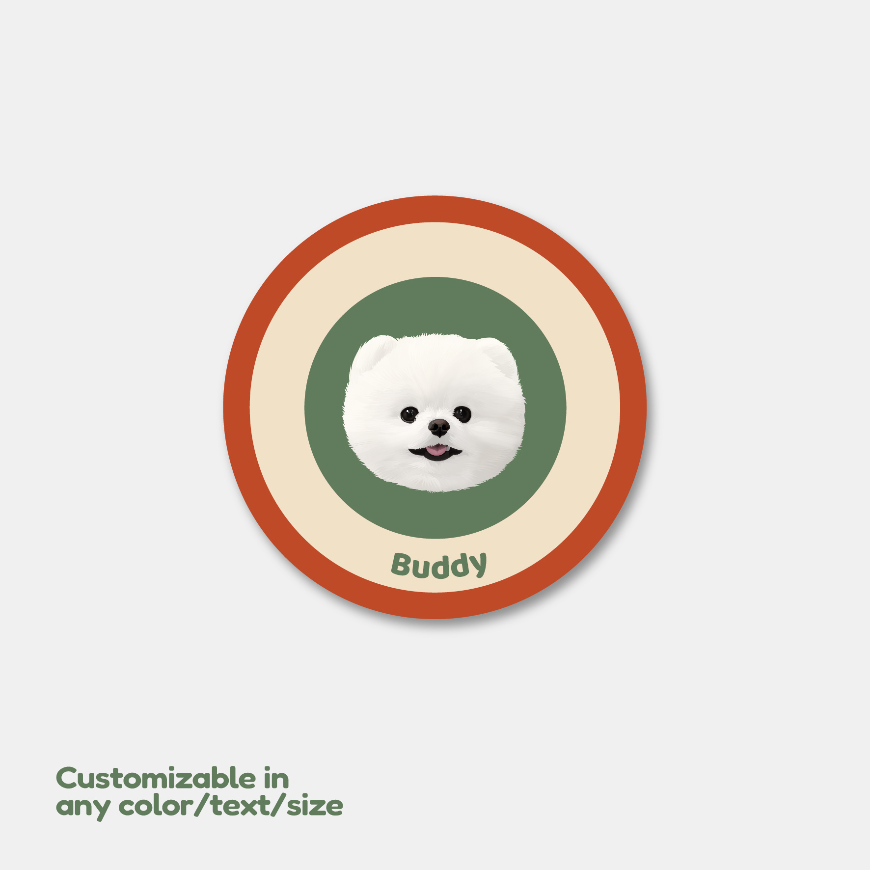 Custom Pet Portrait Carpet from Photo 