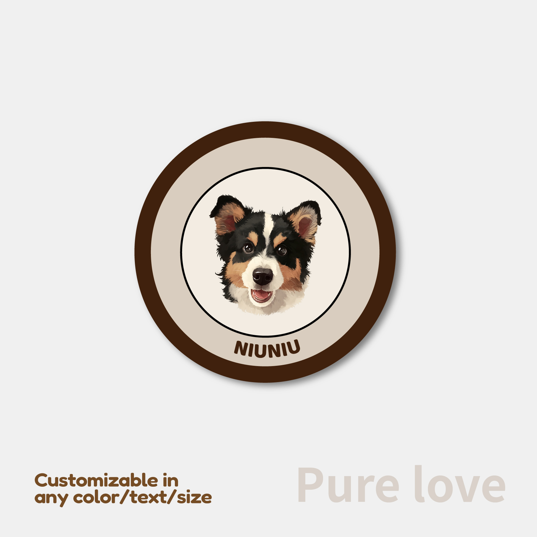 Custom Pet Portrait Carpet from Photo 