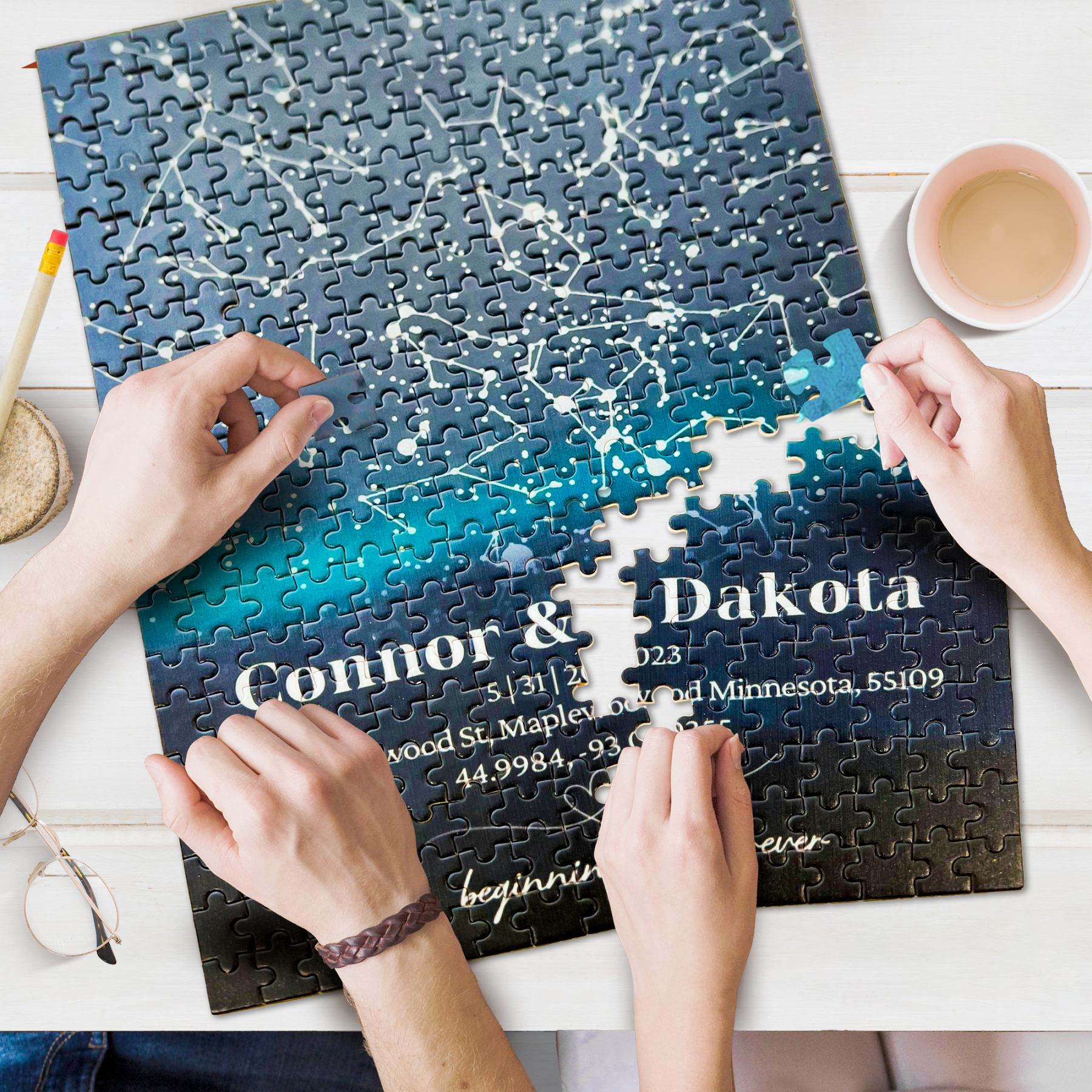 Custom Star Map Puzzle Anniversay Gift
